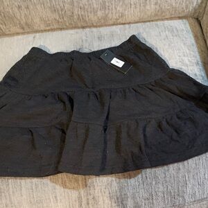 Brand New Glassons Comfy Dark Gray Ruffled Skirt